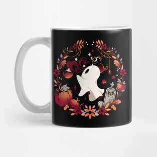 Spooky Wishes - Cute Halloween Ghost Mug